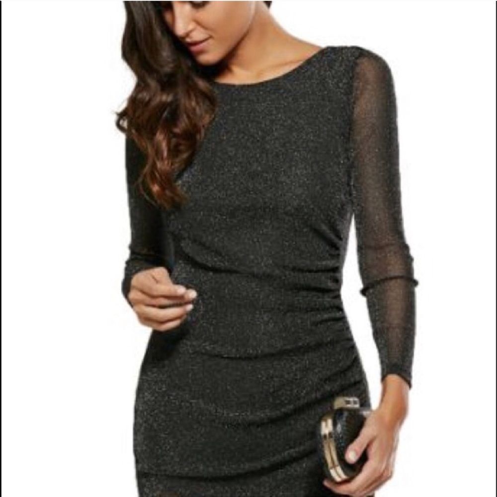 Guess Los Angela’s Glitter Long Sleeve Dress